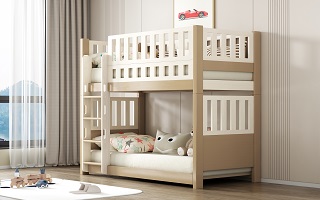 Modular Kids Bunk Bed with Enhanced Safety Guardrails - SM22AT