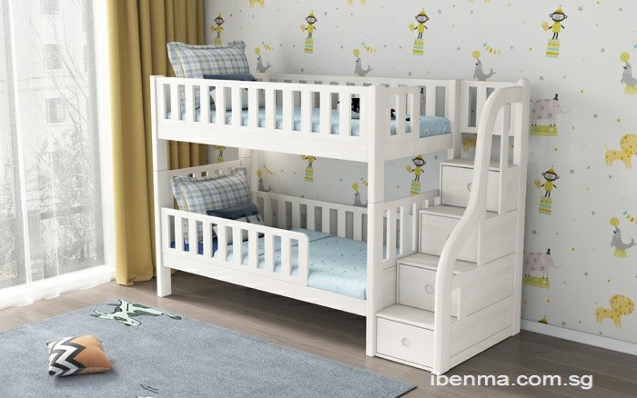 Modular Bunk Bed - Storage Staircase - Single and Super Single - SM21A